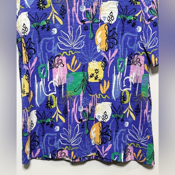 Chico’s Floral Abstract Scoop Neck Tee Shirt - Picture 7 of 14
